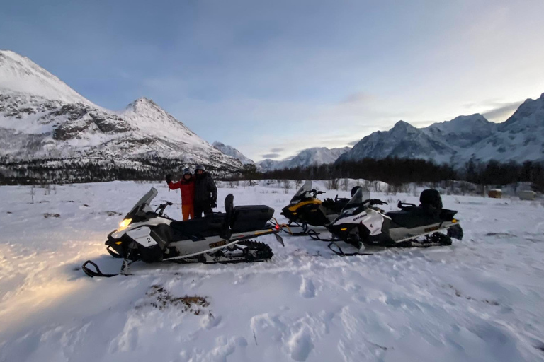 From Tromso: Eco Luxury Snowmobile Adventure to Lyngen Alps
