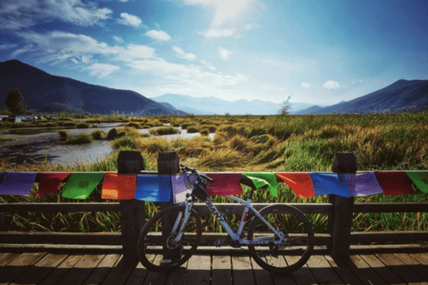 Biking tour&guide visit Lijiang baisha village market park No lunch