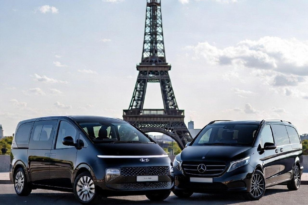 Paris: Transfer från CDG-flygplatsen till Paris för upp till 7 personer