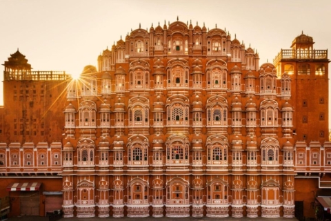 Deux jours de visite de Jaipur avec guide en voiture privée.Deux jours de visite de Jaipur sans guide en voiture