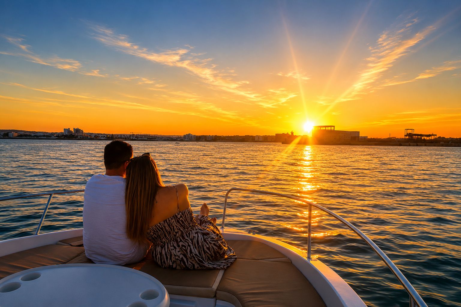 Torrevieja: Romantische Sonnenuntergangsfahrt mit Cava für Paare.
