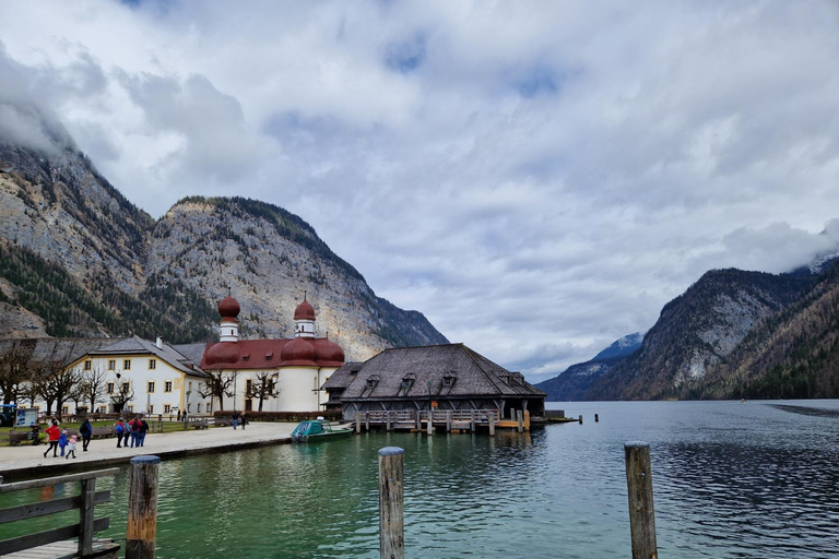 Z Monachium: Wycieczka 1-dniowa nad jezioro Königssee z rejsem łodzią i kopalnią soli