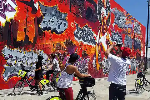 Los Angeles: Privat Alley Adventure Graffiti Cykeltur