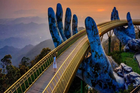 Trasferimento da Hue a Hoi An attraverso il Passo di Hai Van e il Ponte d&#039;OroVia Hai Van Pass - Lang Co - Lap An - Golden Bridge