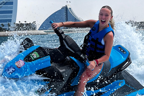 Dubai: Jet Ski Tour to Burj Al Arab with City Skyline Views 1-Hour Jet Ski Tour to Atlantis and Burj Al Arab