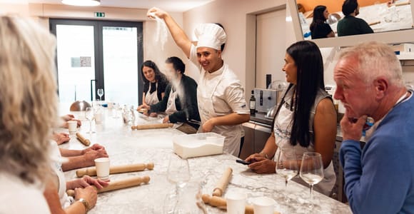 Florence: Pasta Cooking Class & Gelato Tasting with Wine