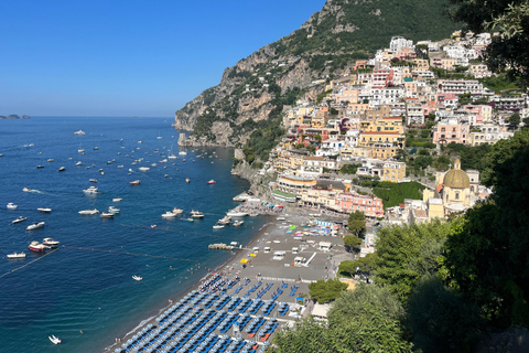 De Positano: Costa Amalfitana e aula de culinária com transfer