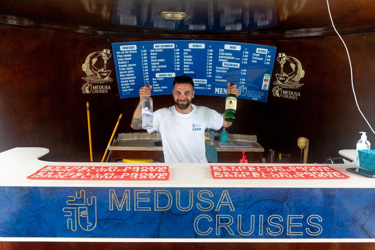 Protaras Medusa Chill Out-Turtle Cruises/Blue Lagoon-SeaCave 4hrs VIP LUXURY Chill-Out Cruise Lunch 2x 30mSwim Best Route