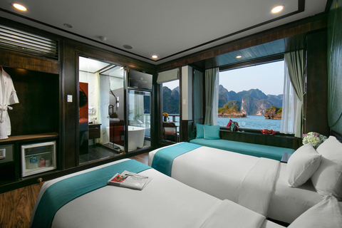 Hanoi: 2-dagars Halong-Lan Ha Bay BEST SELLER 5* kryssning balkong