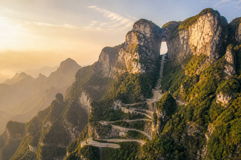 Tianmen Mountain: E-Ticket & Multilingual Guide Options Route A: City Cableway Up & Express Cableway Down