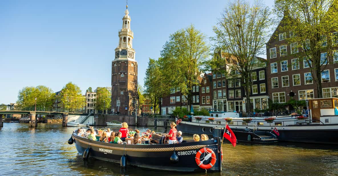 Afbeelding 9 van Amsterdam: grachtenrondvaart met gids en drankjesoptie