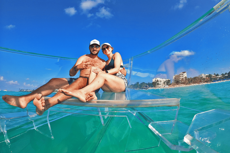 Isla Mujeres: Excursion Crystal Boat Tour at the Caribbean Isla Mujeres: Transparent Boat Tour