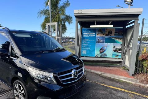 BRISBANE: TANGALOOMA SHUTTLE FRÅN CBD TILL HOLT ST WHARF8:25 - upphämtning från hotell Sebel Brisbane