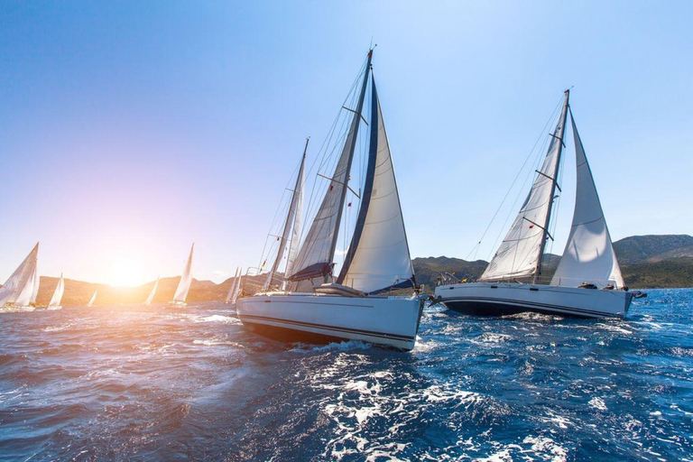 Barcelona: Excursión en velero con tapas, bebidas y parada para nadar