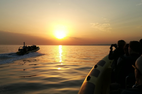 Lisbon Speedboat Sunset with Monuments Sightseeing
