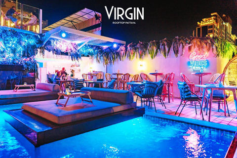 Pattaya: Virgin Rooftop2 rätter + fritt flöde av alkoholfria drycker (90 minuter)