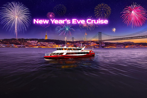 Lisbon: New Year's Eve Cruise with DJ, Open Bar & Fireworks Two-Deck Ship with DJ, Open Bar & Fireworks