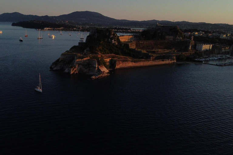 Corfu Island Sunset Sailing Trip with Snack and Prosecco Sunset Sailing Yacht Trip in Corfu Island