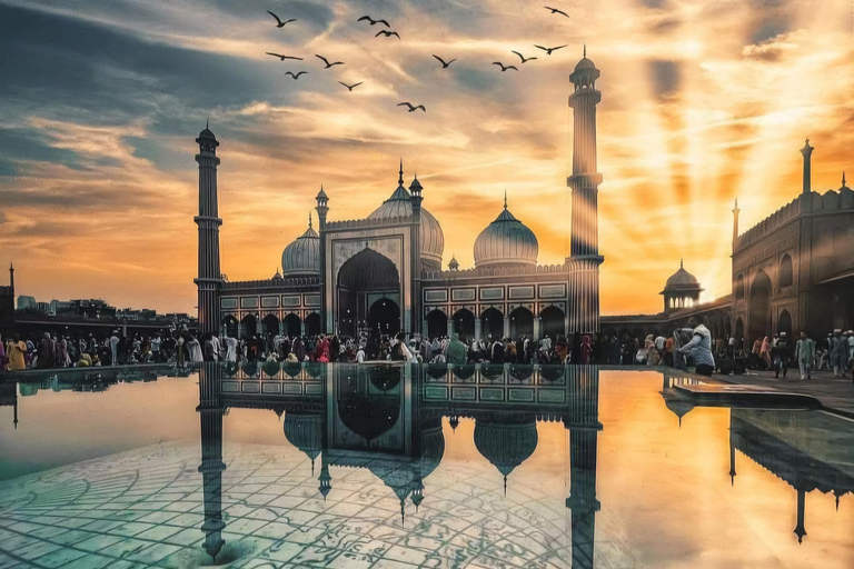 Cover Delhi in a Day: Private Guided Tour with 9 place visitEntrance+ Car + guide