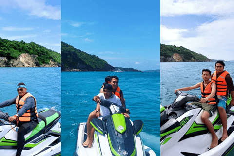 Jetski com caiaque Crystal, passeio de OVNI e paddle board