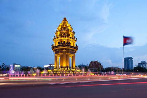 Phnom Penh: Tour guiado de um dia histórico de bicicleta ou Tuk Tuk