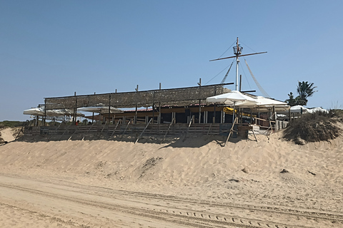 Huelva-Punta Umbria Bike Sightseeing Tour and Cruise Tour Huelva-Punta Umbria Sightseeing Tour and Boat Ride