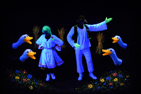 Prague: Underground Black Light Theatre Interactive Show