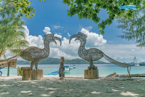 Phuket: Excursión de snorkel y actividades acuáticas en la Isla del CoralBanana Boat o Parasailing + Paseo Marítimo