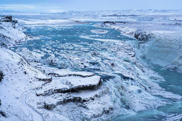 Private Golden Circle with Snowmobile Ride from Reykjavik