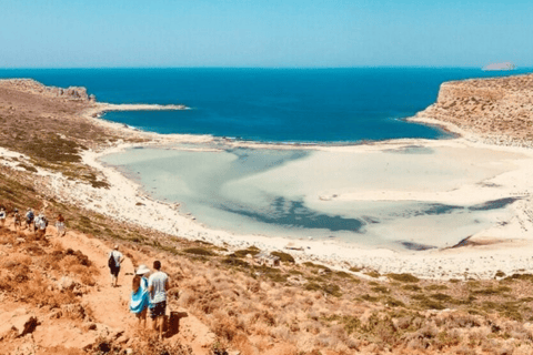 Chania Luxury Jeep Safaris: Balos Beach. A Lagoon For Bliss.3-seats Jeep/SUV