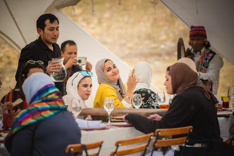 Cusco: Helikoptervlucht over de Heilige Vallei inclusief picknick