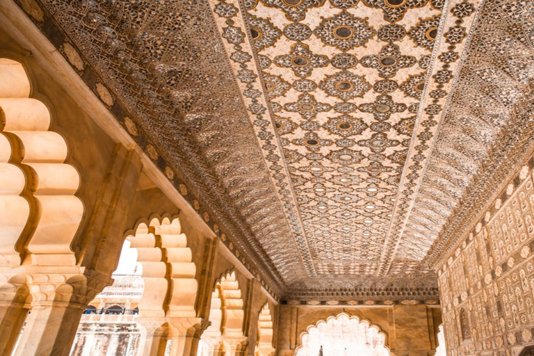 Jaipur: Świątynia Małp, Bursztynowy Fort, Jal Mahal itp. Wycieczka samochodem