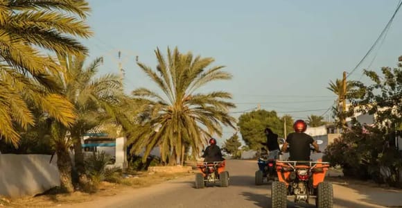 Djerba: 3H Quad Adventure with hotel pickup & soft drink