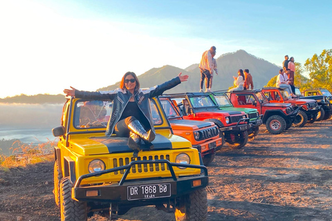 Mount Batur Sunrise Jeep, Black Lava&Hot Spring-all included Hot spring ticket (excluding jeep)