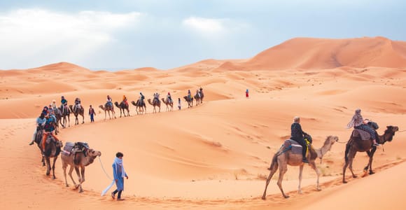 Depuis Marrakech : 3 jours dans le désert jusqu&#39;à Fès avec balade à dos de chameau