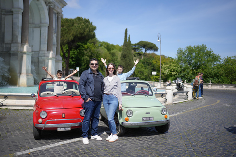 Rome : Visite guidée de la Fiat 500 avec photographeVisite privée
