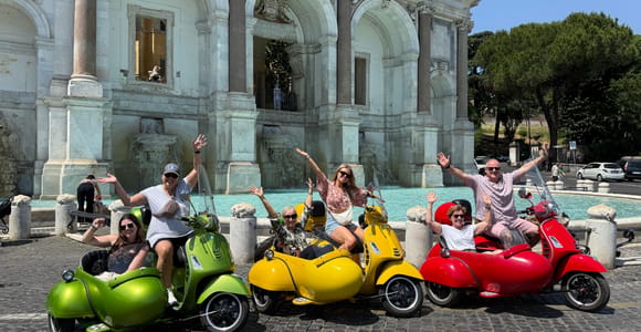Rome: Vespa Sidecar Tour with Driver