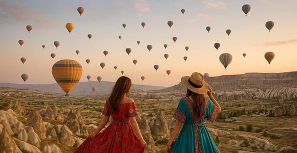 Cappadocia Panoramic Hot Air Balloon Viewing-Watching