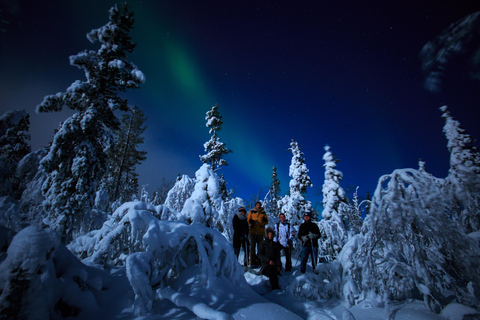 Levi: Evening Snowshoe Walk Under Northern Sky