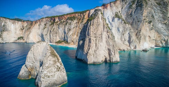Zakynthos: Mizithres Glass-Bottom Boat Trip with Swim Stops