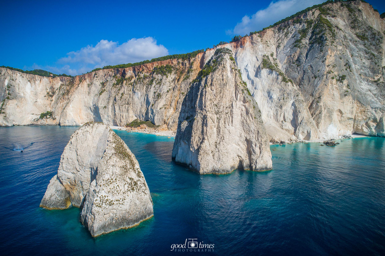 Zakynthos: Mizithres Glass-Bottom Boat Trip with Swim Stops