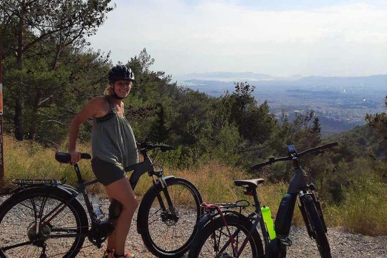 Athènes : Excursion en bicyclette électrique au Mont HymettusVisite de l'après-midi