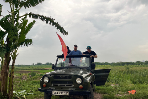 Hanoi Jeep Safari Tour: Red River Island Adventure | 2 Hours