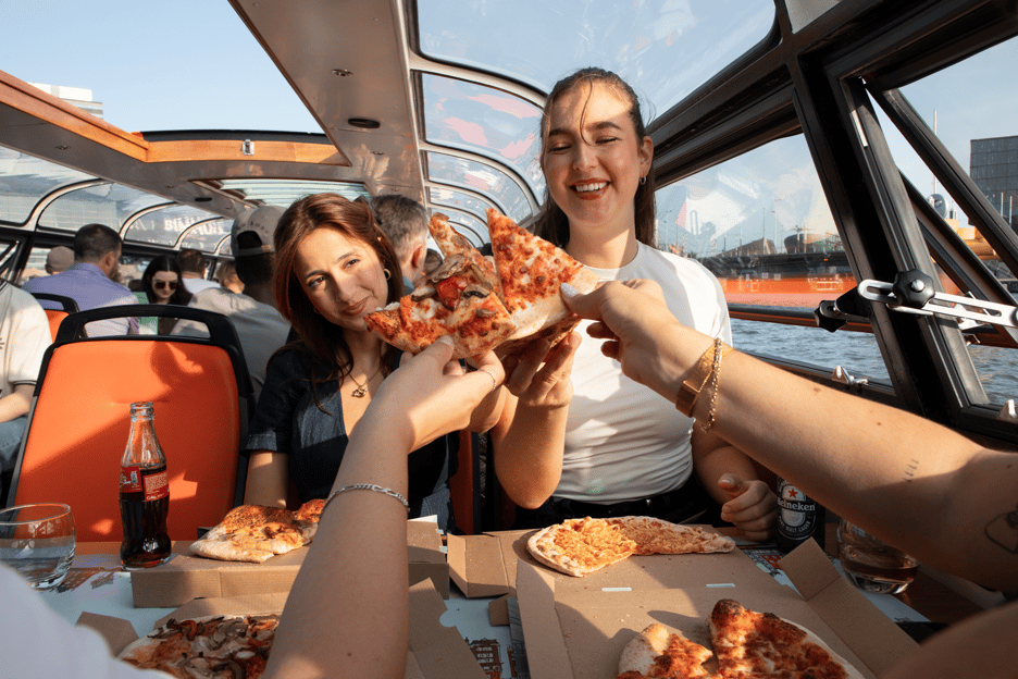 Amsterdam: Pizza Cruise with New York Pizza &amp; Drinks