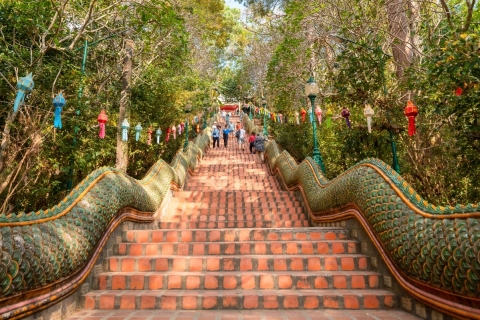 Chaing Mai: Doi Suthep Temple and Waterfall by Songtaew Trio Chaing Mai: Doi Suthep Temple and Waterfall: 3:30 pm