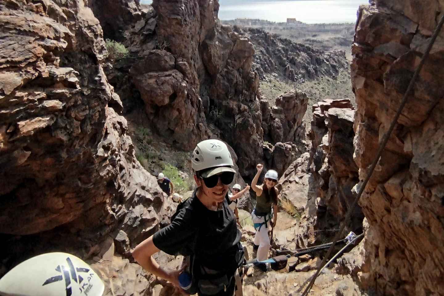 Gran Canaria: Escalada en acantilados Via Ferrata por Maspalomas