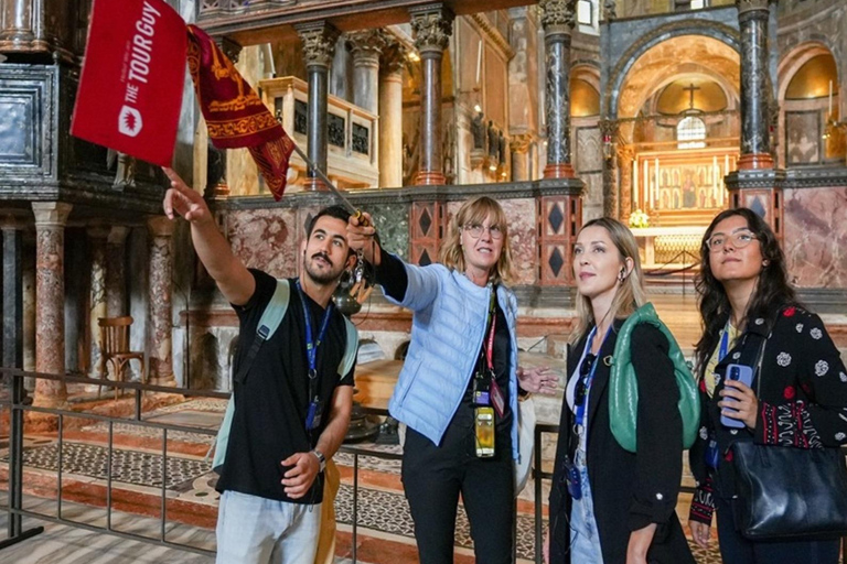 Venedig: Dogepalatset och Markusplatsen med gondolturVenedig: Dogepalatset och Markuskyrkan med gondoltur