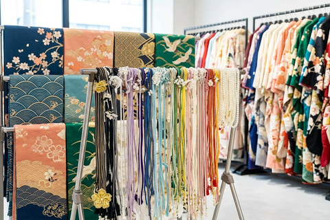 Tokyo: Asakusa Kimono Rental with Hairstyling & Photoshoot Female Basic Packages