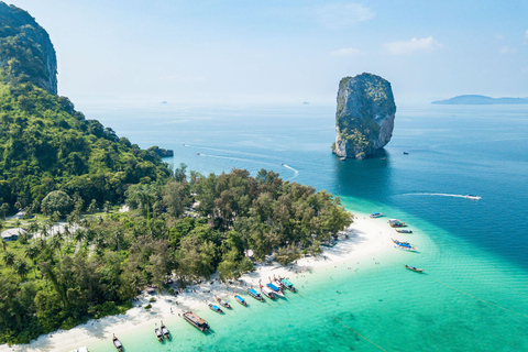 Krabi: 4 wyspy i wycieczka łodzią motorową na plażę Thale Waek