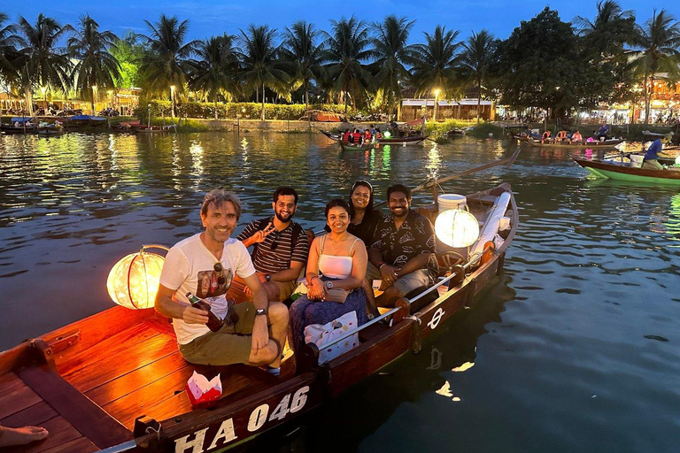 Marble Mountain &amp; Hoi An Ancient Town Tour in kleine groepMiddag met lunch, boottocht en lattern vrijlaten